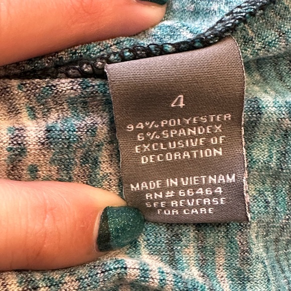 🎊2 for $20🎊 Roz & Ali Green and Black Dress - Picture 4 of 6